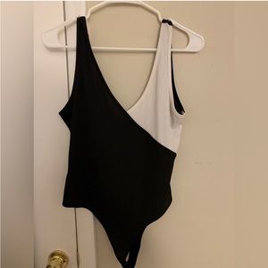Black and white bodysuit